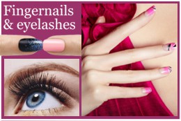 Artificial fingernails eyelashes